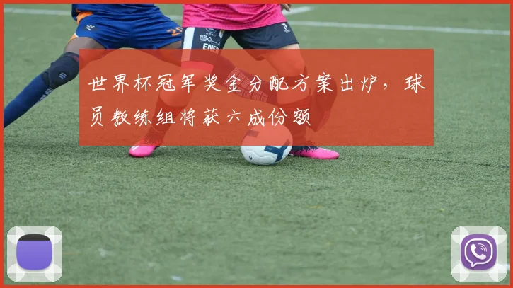 世界杯冠军奖金分配方案出炉，球员教练组将获六成份额